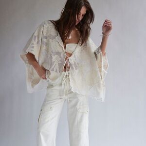 Free People Willow Tie Front Top